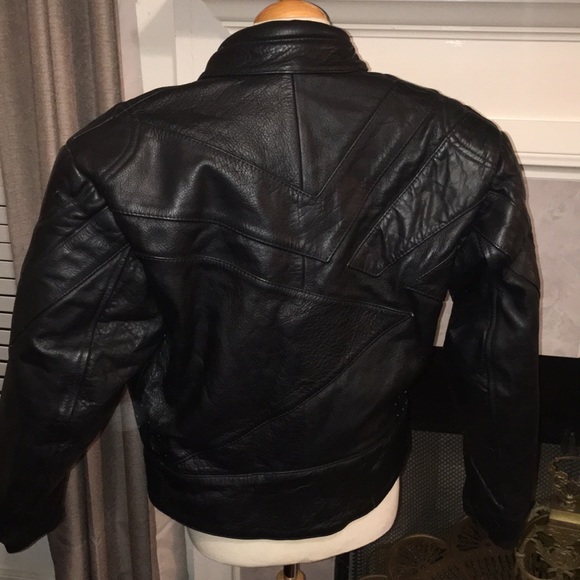 Black Leather Motorcycle Suit by Four Star - Picture 12 of 13